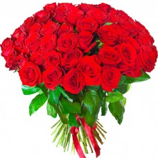 Букет из 75 российских красных роз